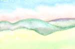 Abstract watercolor landscape